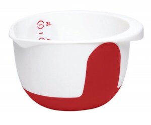 Чашка EMSA 2л. для миксера, белая/красная MIX & BAKE 508015, белая/красная MIX & BAKE 508015