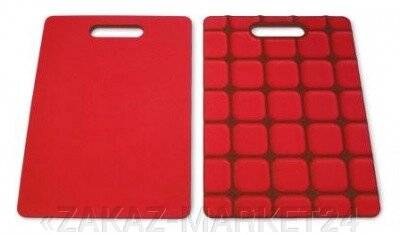 Доска разделочная пластиковая 37х27х1,2см, Joseph Joseph Grip-top, красная (RGT012SW) от компании «ZAKAZ-MARKET24 - фото 1