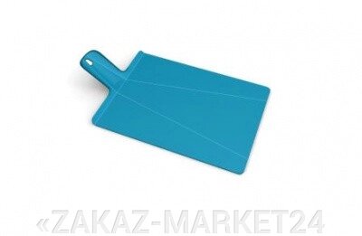 Доска разделочная пластиковая 48x27x1.5cm, Joseph Joseph Chop2Pot Plus, синяя (60045) от компании «ZAKAZ-MARKET24 - фото 1