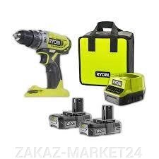 Дрель-шуруповерт ударная бесщеточная аккумуляторная Ryobi R18PD5-220S ONE+ от компании ZAKAZ-MARKET24 - фото 1