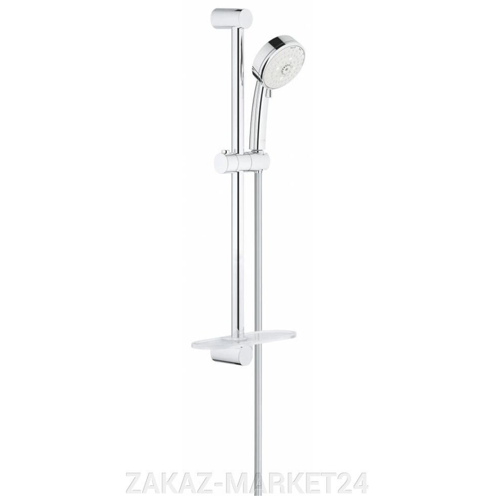 Душевой гарнитур GROHE New Tempesta Cosmopolitan 100 с полочкой, 600 мм, 9,5 л/мин, хром (27577002) от компании ZAKAZ-MARKET24 - фото 1