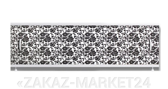 Экран под ванну 1,5 м ALAVANN "ОПТИМА" // 036 черная мальва от компании «ZAKAZ-MARKET24 - фото 1