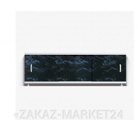 Экран под ванну 1,5 м ALAVANN "ОПТИМА" // 25 черный мрамор от компании «ZAKAZ-MARKET24 - фото 1