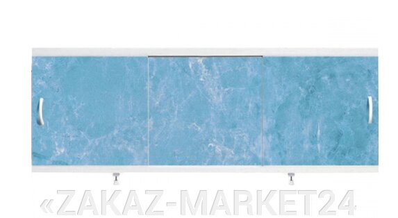 Экран под ванну 1,5 м ALAVANN "ОПТИМА" // 30 голубой мр-р от компании «ZAKAZ-MARKET24 - фото 1