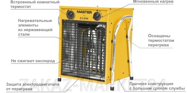 Электрический нагреватель Мaster B 9 EPВ от компании «ZAKAZ-MARKET24 - фото 1
