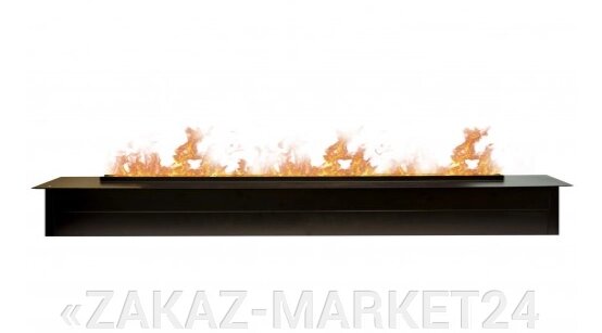Электрокамин 3D-электроочаг Line-S 150 3D Matte Black от компании «ZAKAZ-MARKET24 - фото 1