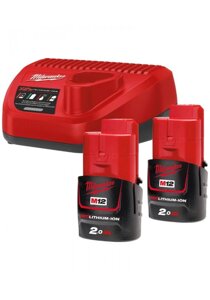 Энергокомплект milwaukee M12 NRG-202