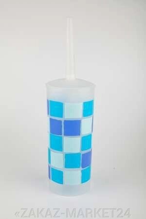 Ерш сантехнический пластик синии квадраты Аквалиния (8517Е) от компании «ZAKAZ-MARKET24 - фото 1