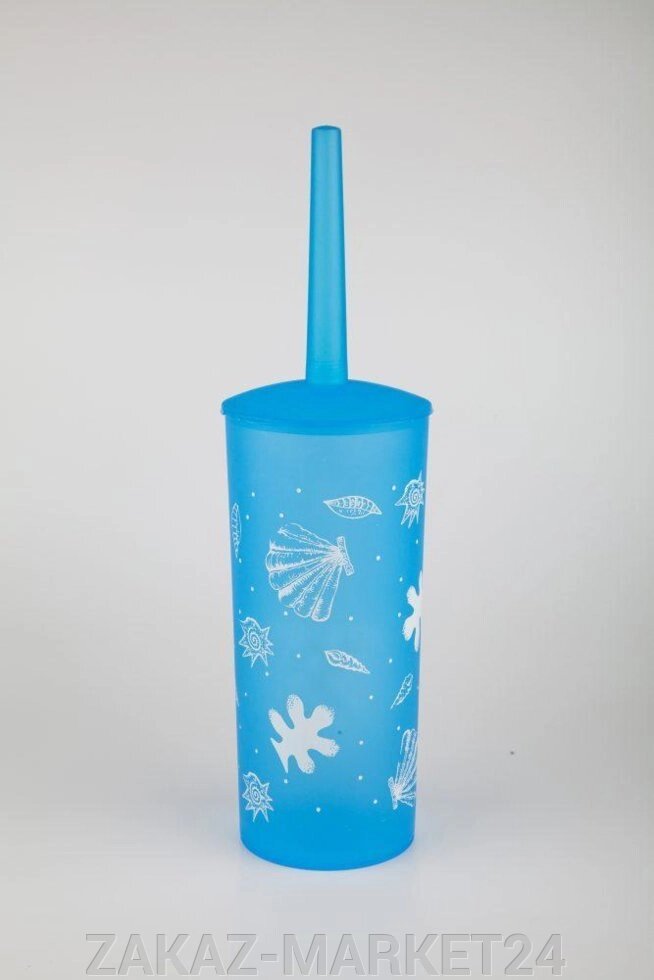 Ерш сантехнический пластик синий ракушка Аквалиния (8511Е) от компании «ZAKAZ-MARKET24 - фото 1