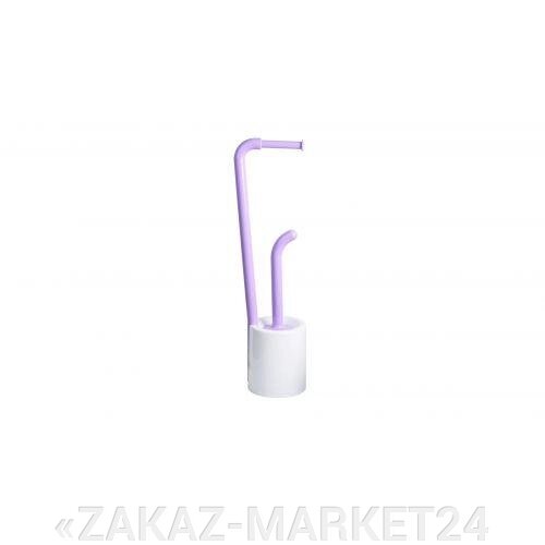 FIXSEN Стойка напольная б/д + ерш фиолетовая FX-7032-49 (к/к 8) от компании «ZAKAZ-MARKET24 - фото 1