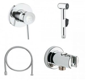 Гигиенический набор Grohe BauClassic хром 124434