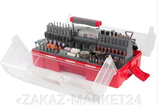 Гравер ЗУБР электрический с набором мини-насадок в кейсе, 242 предмета от компании «ZAKAZ-MARKET24 - фото 1