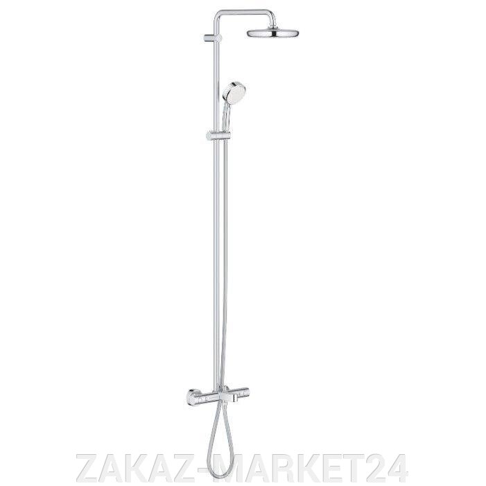 Grohe Душевая система поворотная с термостатом, с изливом  grohtherm 1000 tempesta 210 26223001 от компании ZAKAZ-MARKET24 - фото 1