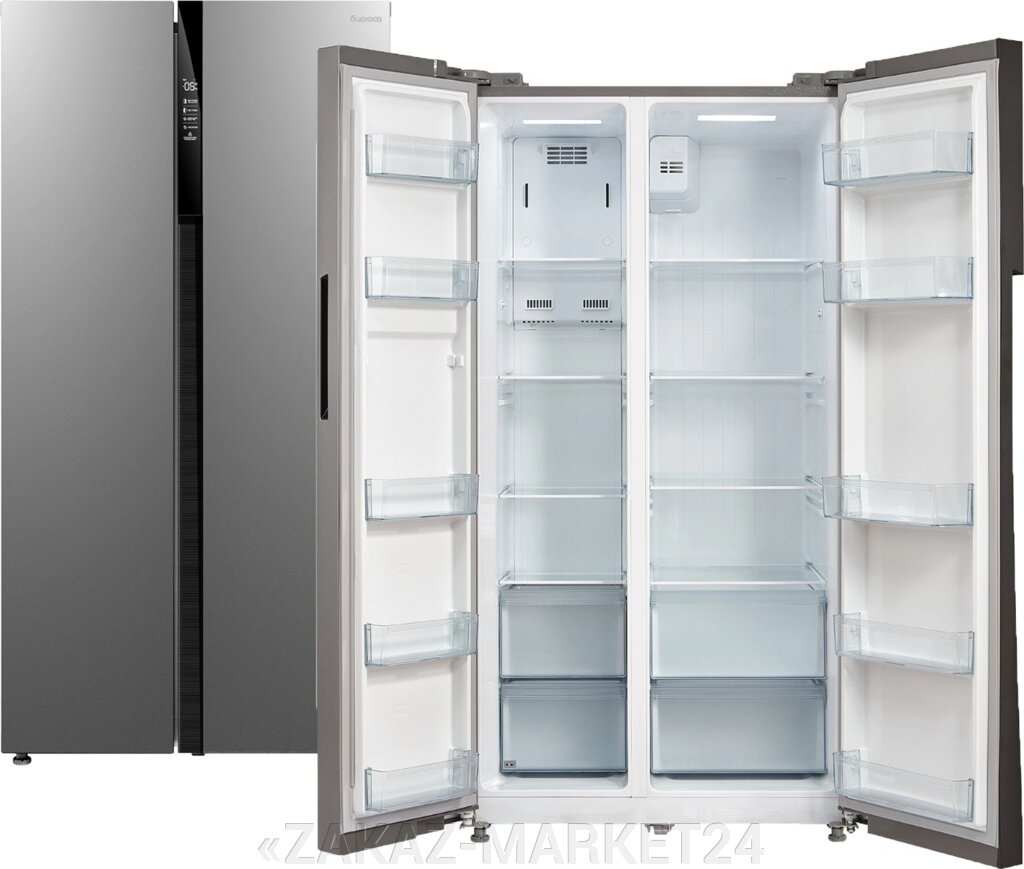 Холодильник Бирюса SBS 587 I серый от компании «ZAKAZ-MARKET24 - фото 1