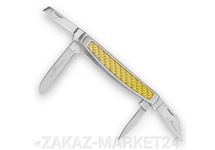 Карманный нож Camillus Yello-Jaket с четырьмя клинками congress, с деревянным футляром от компании «ZAKAZ-MARKET24 - фото 1