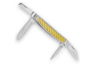 Карманный нож Camillus Yello-Jaket с четырьмя клинками congress, с деревянным футляром