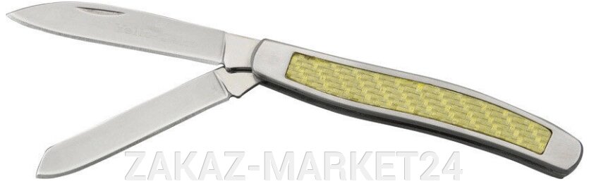 Карманный нож Camillus Yello-Jaket с двумя клинками Premium Stockman, с деревянным футляром от компании «ZAKAZ-MARKET24 - фото 1
