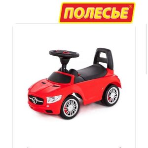 Каталка-автомобиль "SuperCar"1 со звуковым сигналом (красная)