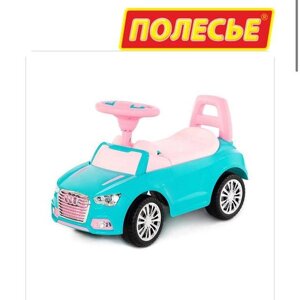 Каталка-автомобиль "SuperCar"2 со звуковым сигналом (бирюзовая)