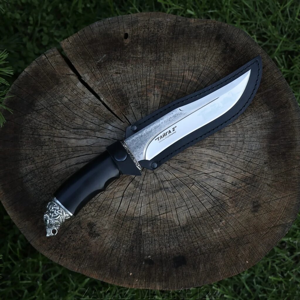 Кизлярский нож с головой (латунь) "ВОЛК" от компании «ZAKAZ-MARKET24 - фото 1