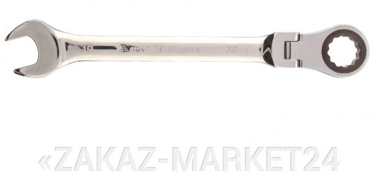 Ключ комбинированный трещоточный, 30 мм, CrV, шарнирный, зерк. хром// Matrix от компании «ZAKAZ-MARKET24 - фото 1