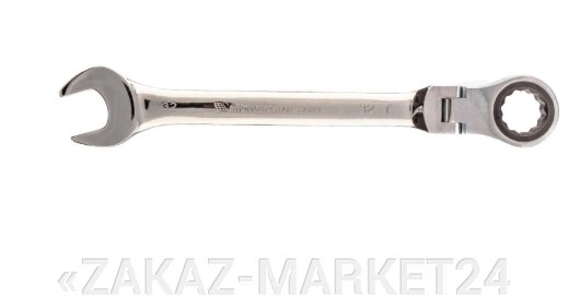 Ключ комбинированный трещоточный, 32 мм, CrV, шарнирный, зеркальный хром Matrix от компании «ZAKAZ-MARKET24 - фото 1