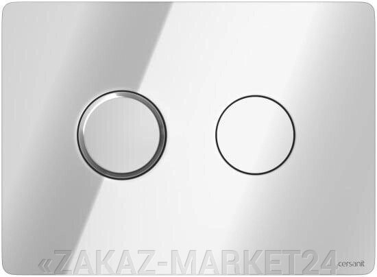 Кнопка ACCENTO для AQUA 50 пневматическая пластик хром глянцевый от компании «ZAKAZ-MARKET24 - фото 1