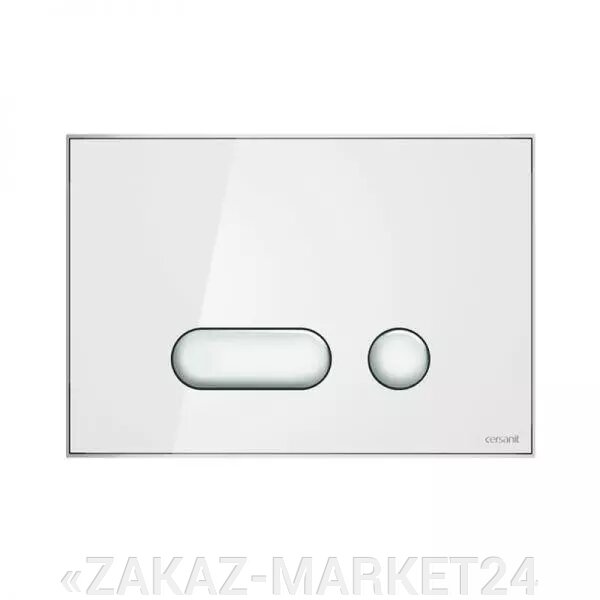 Кнопка INTERA для LINK PRO/VECTOR/LINK/HI-TEC стекло белый от компании «ZAKAZ-MARKET24 - фото 1
