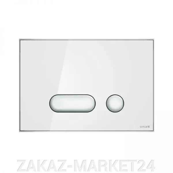 Кнопка INTERA для LINK PRO/VECTOR/LINK/HI-TEC стекло белый от компании «ZAKAZ-MARKET24 - фото 1