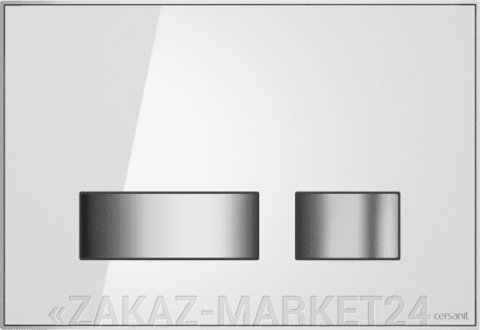 Кнопка MOVI для LINK PRO/VECTOR/LINK/HI-TEC стекло белый от компании «ZAKAZ-MARKET24 - фото 1