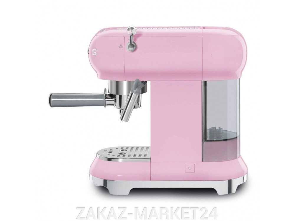 Кофе машина SMEG ECF01PKEU цвет пастельно розовый от компании «ZAKAZ-MARKET24 - фото 1