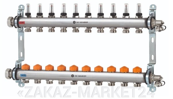 Комплект коллекторов с расходомерами IMI Dynacon Eclipse 10 контуров от компании «ZAKAZ-MARKET24 - фото 1