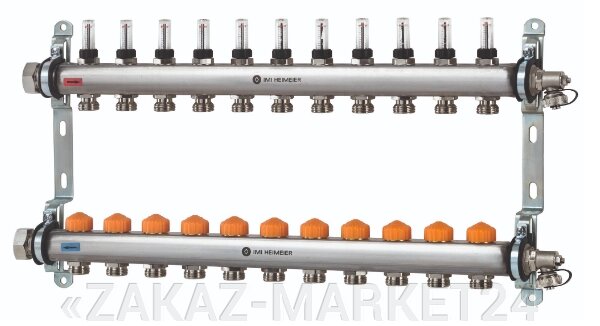 Комплект коллекторов с расходомерами IMI Dynacon Eclipse 11 контуров от компании «ZAKAZ-MARKET24 - фото 1