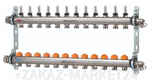 Комплект коллекторов с расходомерами IMI Dynacon Eclipse 12 контуров от компании «ZAKAZ-MARKET24 - фото 1