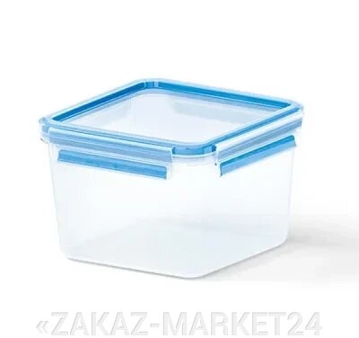 Контейнер EMSA 0,1,75л. квадратный, прозрачный /голубой CLIP&CLOSE 3D 508537 от компании «ZAKAZ-MARKET24 - фото 1