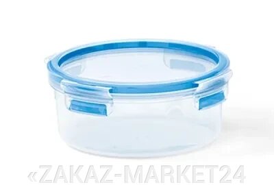 Контейнер EMSA 0,85л. круглый, прозрачный /голубой CLIP&CLOSE 3D 508552 от компании «ZAKAZ-MARKET24 - фото 1