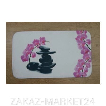 Коврик для ванной нейлон Розовый камни Аквалиния 45*75 (CDB651MA) от компании «ZAKAZ-MARKET24 - фото 1