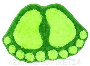 Коврик зеленый/ножки фигурка Аквалиния 45*65 от компании «ZAKAZ-MARKET24 - фото 1