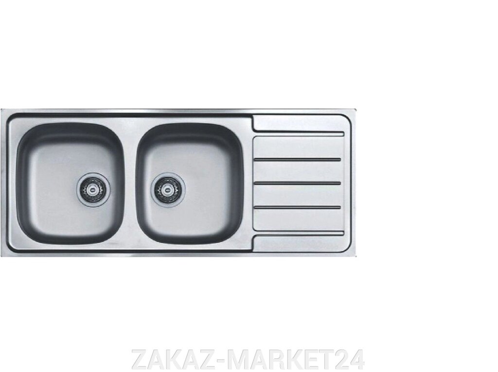 Кухонная мойка ALVEUS накладная Line 100 NAT-90 1087978 50x15 от компании «ZAKAZ-MARKET24 - фото 1