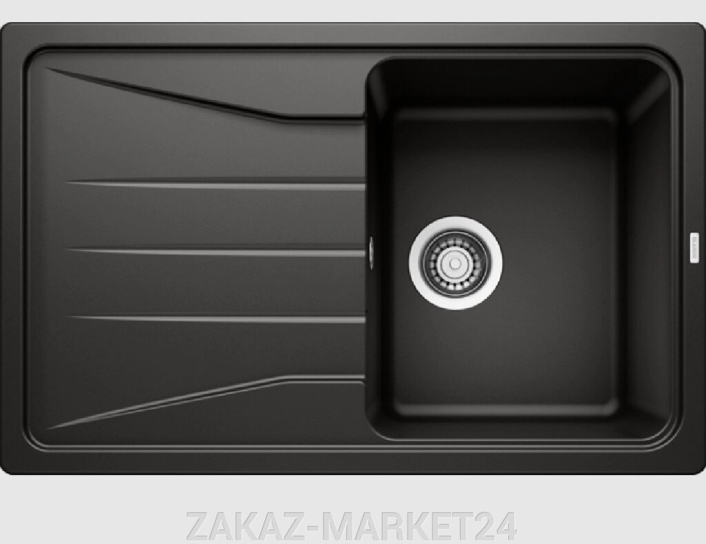 Кухонная мойка Blanco накладная Sona 45 S 525970 черный от компании «ZAKAZ-MARKET24 - фото 1