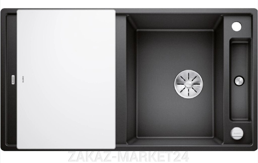 Кухонная мойка Blanco врезная Axia III 5S 525844 черный, серый от компании «ZAKAZ-MARKET24 - фото 1