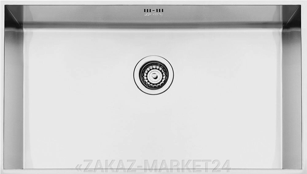 Кухонная мойка Smeg VSTQ72-2 Silver от компании «ZAKAZ-MARKET24 - фото 1