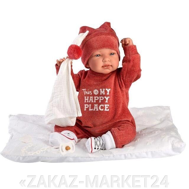 Кукла малышка Тина в терракотовом костюмчике. от компании «ZAKAZ-MARKET24 - фото 1