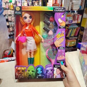 Кукла шарнирная с набором маникюра для девочки