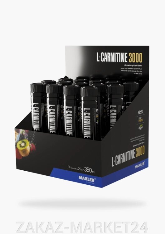 L-Carnitine 3000 Shots Клубника-Киви Коробка 14х25 мл от компании ZAKAZ-MARKET24 - фото 1