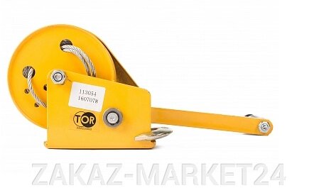 Лебедка ручная TOR ЛБ-1200 (BHW) Г/П 0,5 Т, ДЛИНА ТРОСА 10 М от компании «ZAKAZ-MARKET24 - фото 1