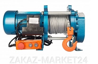 Лебедка TOR ЛЭК-500 E21 (KCD) 500 кг, 220 В с канатом 100 м от компании «ZAKAZ-MARKET24 - фото 1