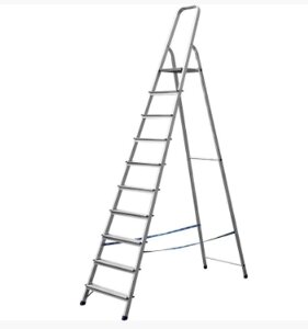 Лестница-стремянка СИБИН алюминиевая, 10 ступеней, 208 см (38801-10)