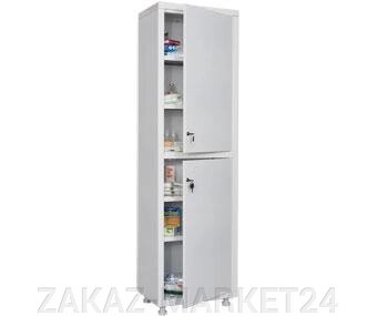 Медицинский шкаф Промет MED 1 1650/SS, 2 двери с ключевыми замками, 4 полки от компании «ZAKAZ-MARKET24 - фото 1
