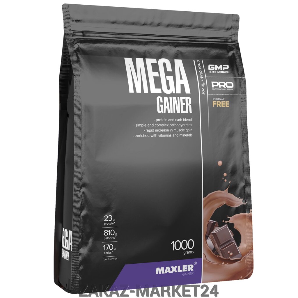 Mega Gainer Шоколад Пакет 1000г от компании «ZAKAZ-MARKET24 - фото 1